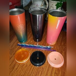 THREE (3) STARBUCKS TUMBLERS